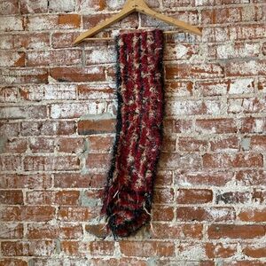 Stylish Red and Black Women's Scarf